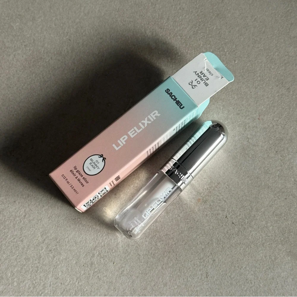 Sacheu Beauty Lip Elixir Clear Gloss Nourishing Lip Treatment
